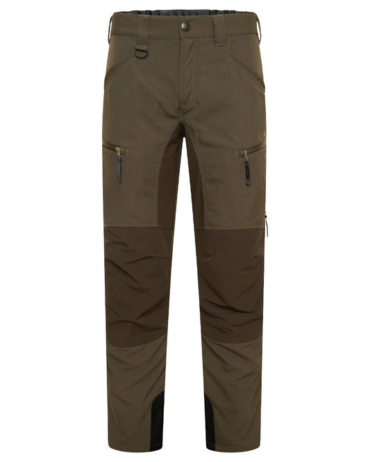 Forest Shade Coloured Harehill Waterproof Ridgegate Trousers on white background #colour_forest shade