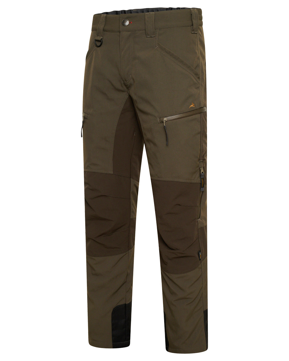 Forest Shade Coloured Harehill Waterproof Ridgegate Trousers on white background #colour_forest shade