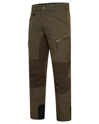 Forest Shade Coloured Harehill Waterproof Ridgegate Trousers on white background #colour_forest shade