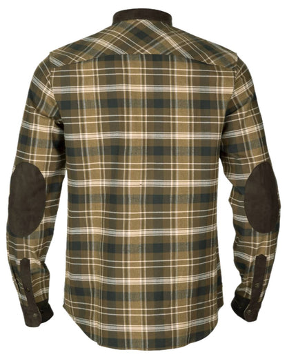 Antique Bronze Coloured Harkila Aivak Long Sleeved Shirt on white background #colour_antique-bronze