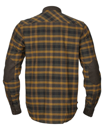 Buckthorn Brown Coloured Harkila Aivak Long Sleeved Shirt on white background #colour_buckthorn-brown