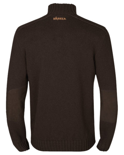Demitasse Brown Coloured Harkila Annaboda 2.0 HSP Knit Pullover on white background #colour_demitasse-brown