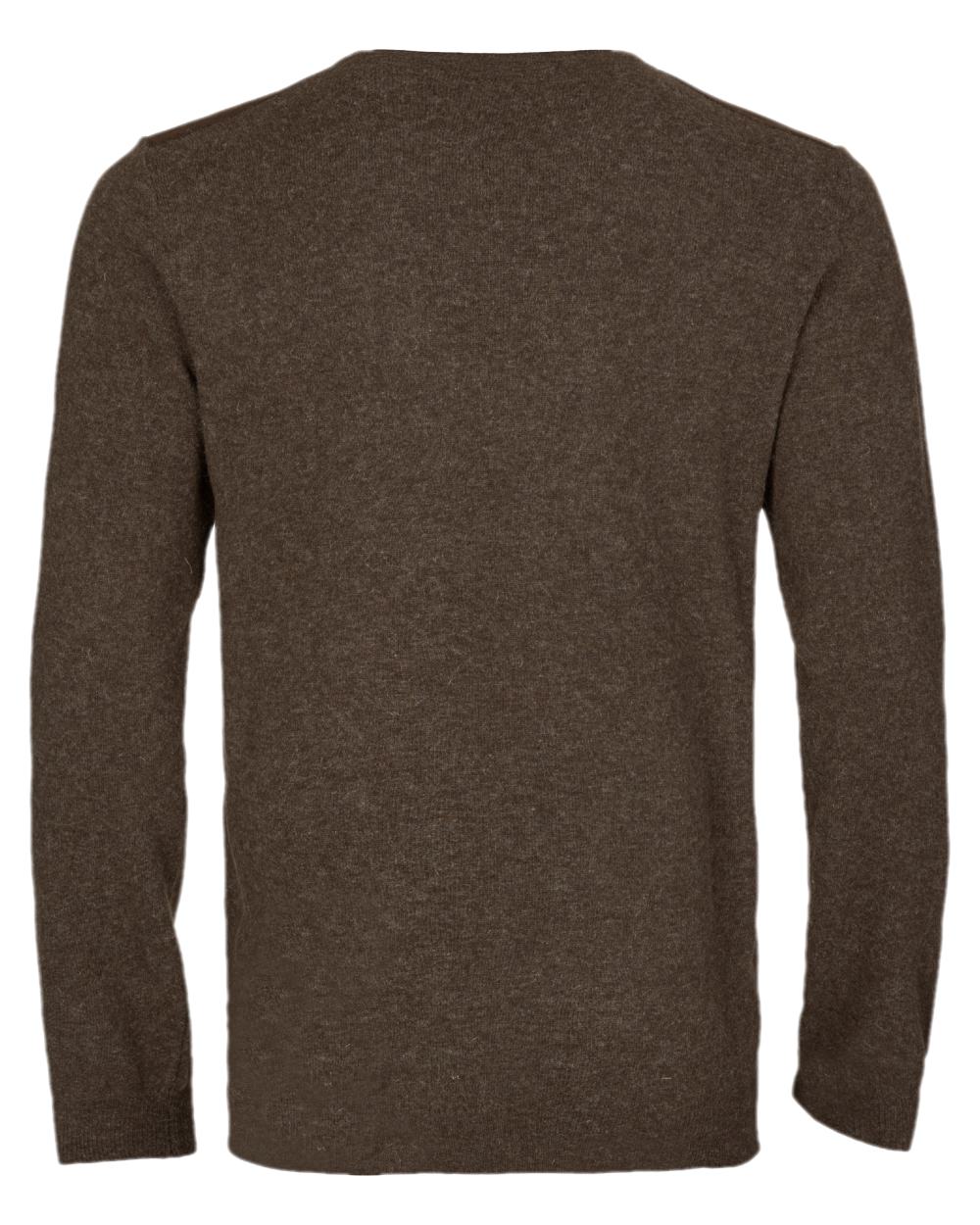 Slate Brown Coloured Harkila Arran Pullover on white background #colour_slate-brown