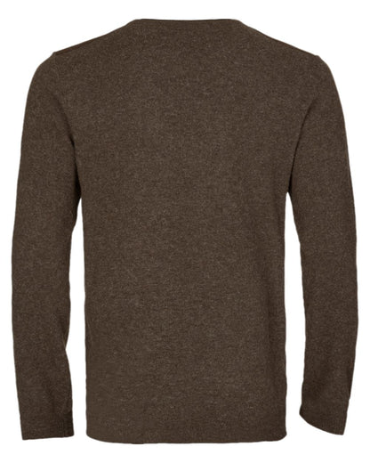 Slate Brown Coloured Harkila Arran Pullover on white background #colour_slate-brown