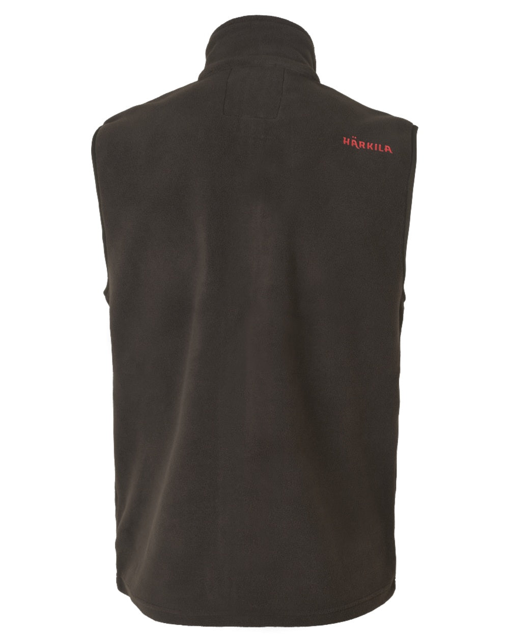 Shadow Brown Coloured Harkila Aspire Fleece Waistcoat on white background #colour_shadow-brown