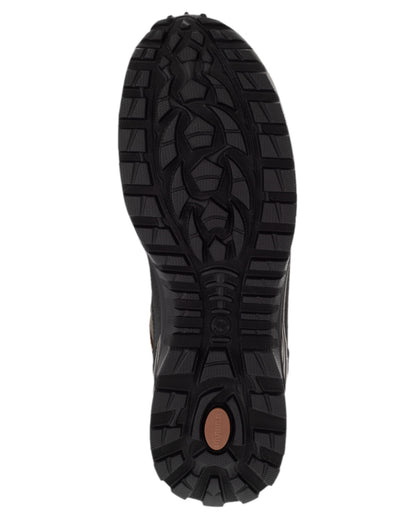 Dark Brown Coloured Harkila Atammik GTX Waterproof Boots on white background #colour_dark-brown