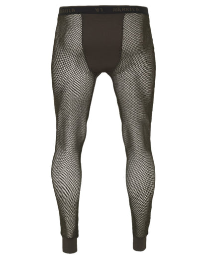 Shadow Brown Coloured Harkila Base Mesh Long Johns on white background #colour_shadow-brown