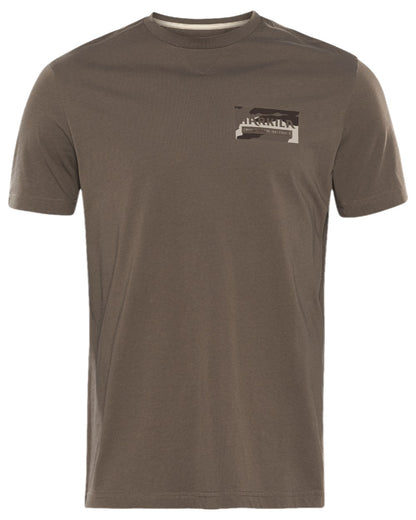 Brown Granite Coloured Harkila Core T-Shirt on white background #colour_brown-granite