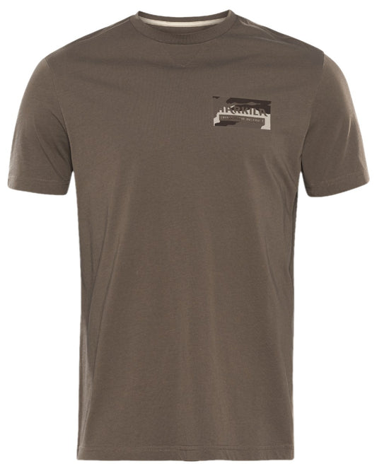 Brown Granite Coloured Harkila Core T-Shirt on white background #colour_brown-granite