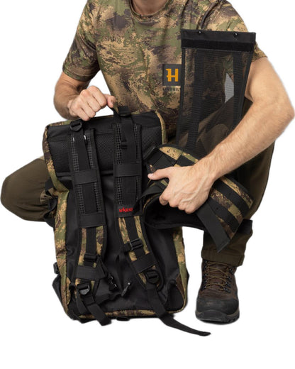 Axis MSP Forest Coloured Harkila Deer Stalker Backpack on white background #colour_axis-msp-forest
