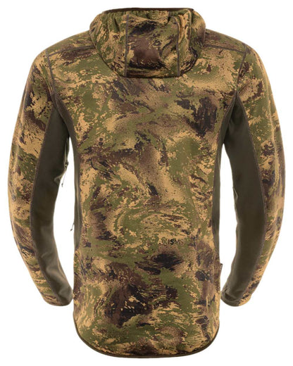 AXIS Forest Coloured Harkila Deer Stalker Camo Fleece Hoodie on white background #colour_axis-forest