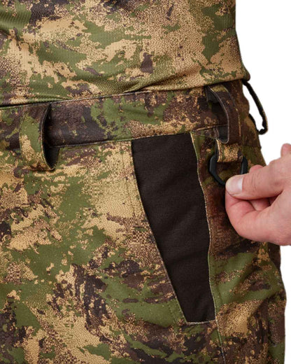 AXIS Forest Coloured Harkila Deer Stalker Camo HWS Trousers on white background #colour_axis-forest