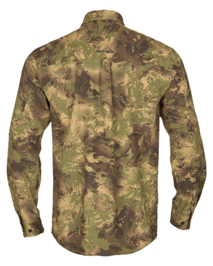 AXIS Forest Coloured Harkila Deer Stalker Camo Long Sleeve Shirt on white background #colour_axis-forest