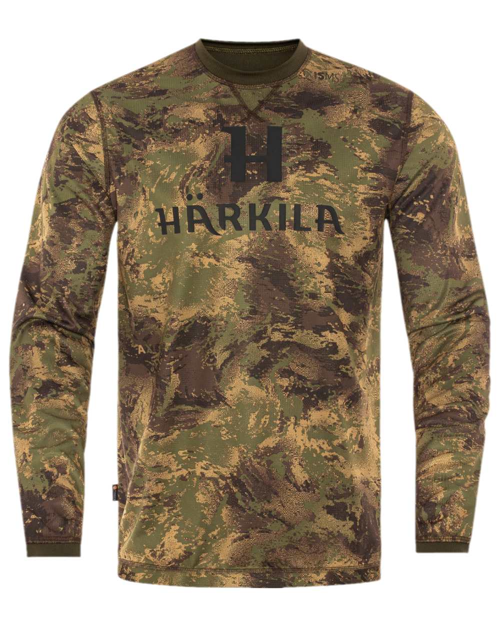 AXIS Forest Coloured Harkila Deer Stalker Camo Long Sleeve T-Shirt on white background #colour_axis-forest