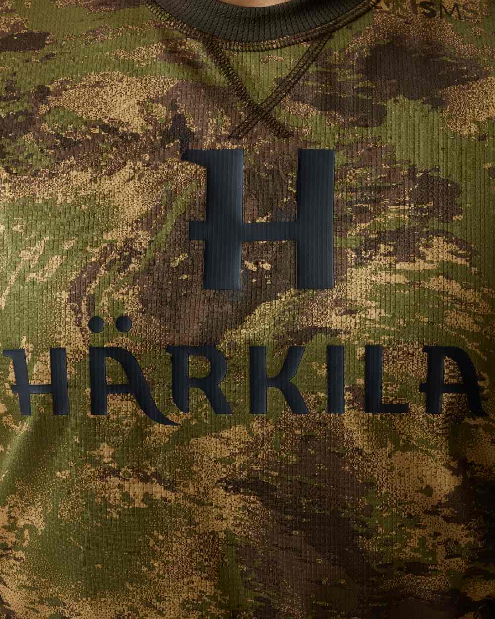 AXIS Forest Coloured Harkila Deer Stalker Camo Long Sleeve T-Shirt on white background #colour_axis-forest