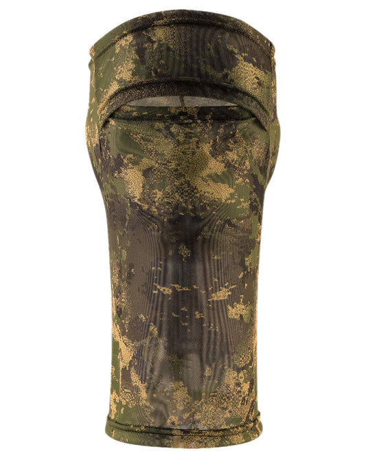 AXIS Forest Coloured Harkila Deer Stalker Camo Mesh Face Cover on white background #colour_axis-forest