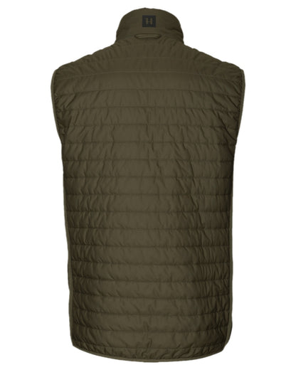 Willow Green AXIS Forest Coloured Harkila Deer Stalker Camo Reversible Packable Waistcoat on white background #colour_willow-green-axis-forest