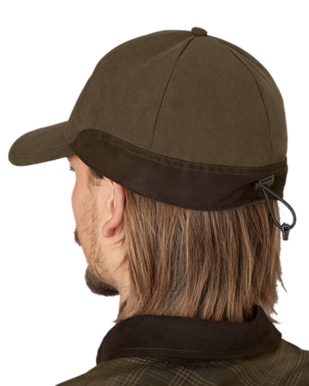 Willow Green Coloured Harkila Driven Hunt HSP Insulated Cap on white background #colour_willow-green