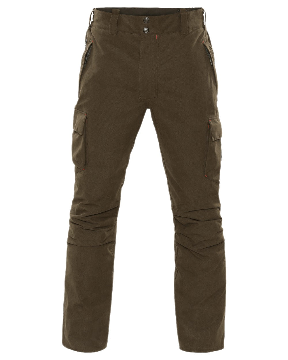 Willow Green Coloured Harkila Driven Hunt HWS Insulated Trousers on white background #colour_willow-green