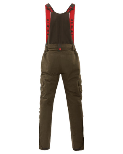 Willow Green Coloured Harkila Driven Hunt HWS Insulated Trousers on white background #colour_willow-green