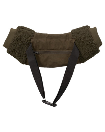 Willow Green Coloured Harkila Driven Hunt Heat Muff on white background #colour_willow-green