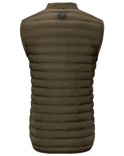 Willow Green Coloured Harkila Driven Hunt Insulated Waistcoat on white background #colour_willow-green