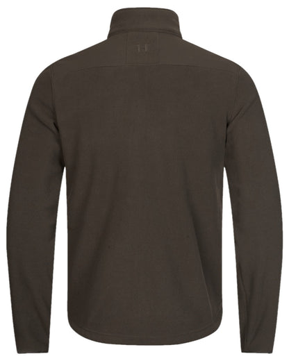 Shadow Brown Coloured Harkila Fjell Fleece Jacket on white background #colour_shadow-brown