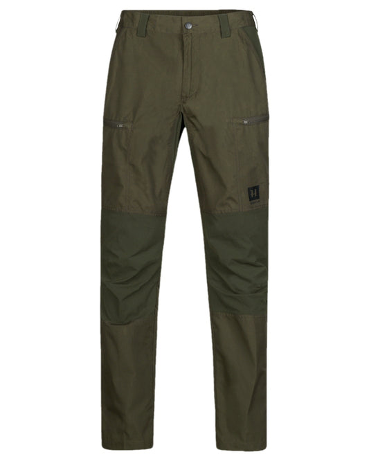 Forest Night Rosin Coloured Harkila Fjell Trousers on white background #colour_forest-night-rosin