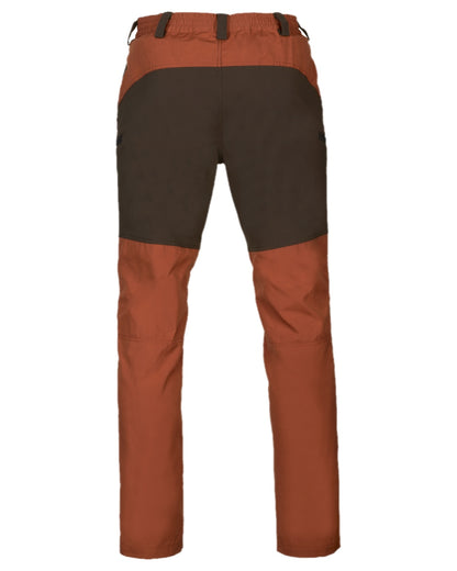 Shadow Brown Arabian Spice Coloured Harkila Fjell Trousers on white background #colour_shadow-brown-arabian-spice