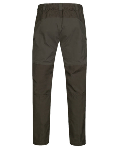Shadow Brown Shadow Grey Coloured Harkila Fjell Trousers on white background #colour_shadow-brown-shadow-grey