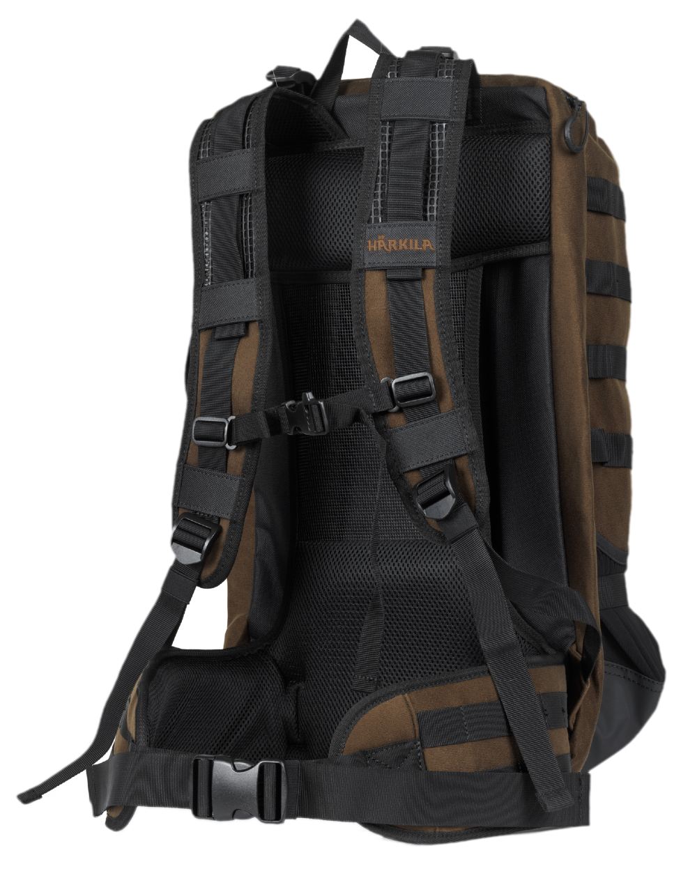 Hunting Green Coloured Harkila Forest Hunter Backpack on white background #colour_hunting-green