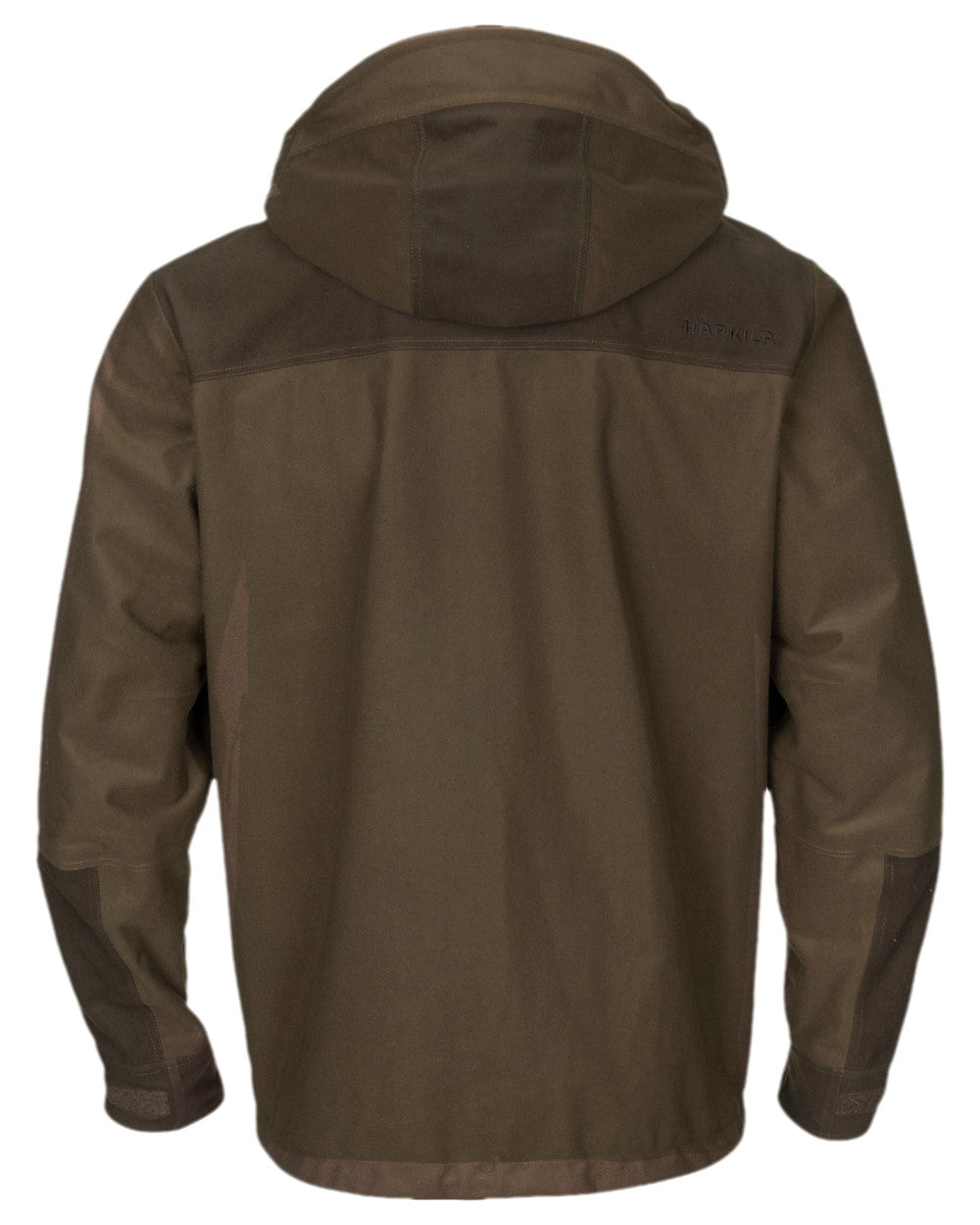 Hunting Green Shadow Brown Coloured Harkila Forest Hunter GTX Jacket on white background #colour_hunting-green-shadow-brown