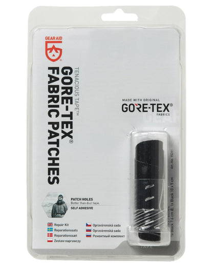 Black Coloured Harkila GORE-TEX Repair Kit Black on white background #colour_black