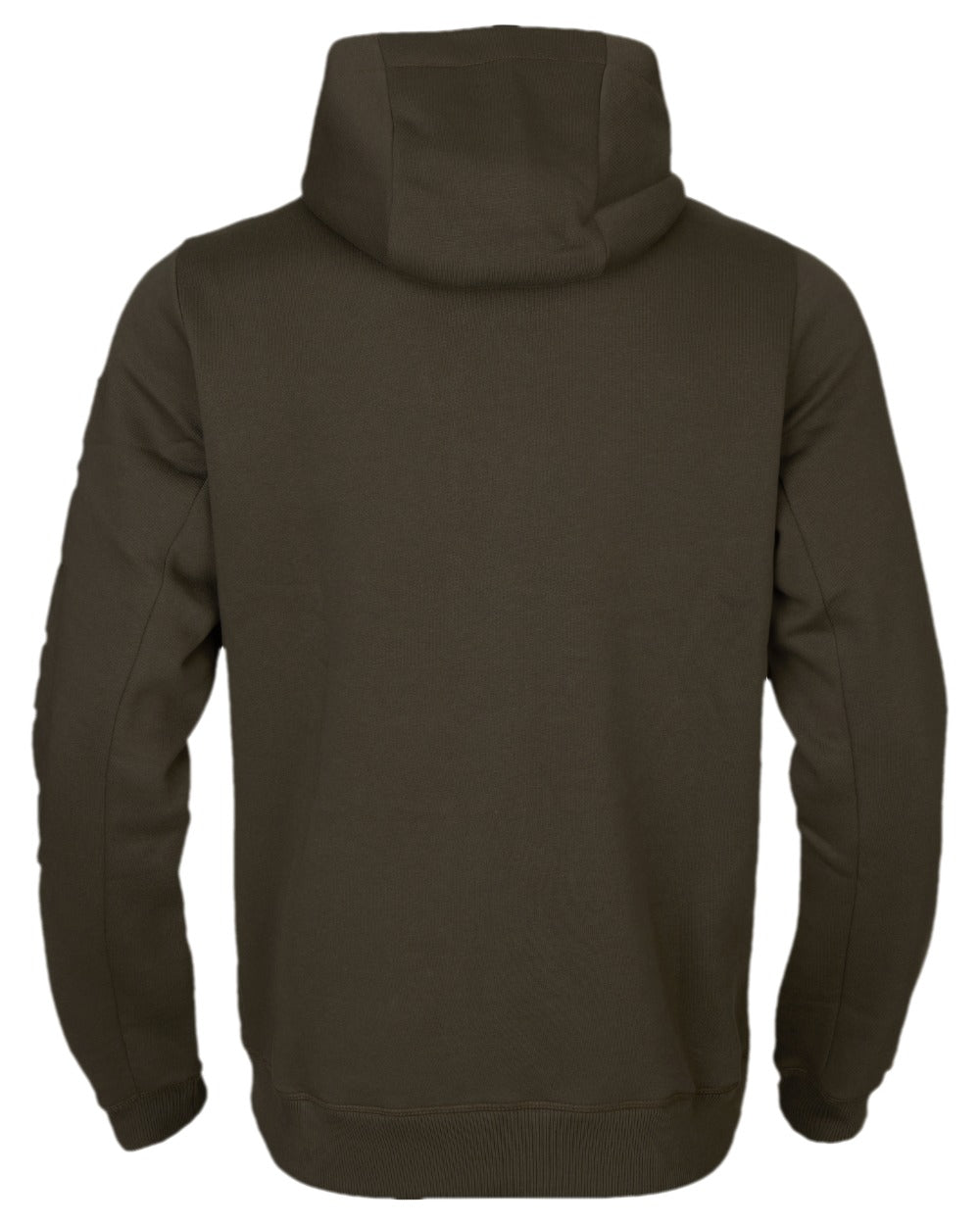 Shadow Brown Coloured Harkila Hoodie on white background #colour_shadow-brown