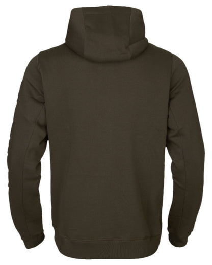 Shadow Brown Coloured Harkila Hoodie on white background #colour_shadow-brown