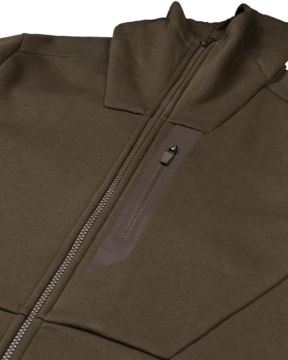 Willow Green Coloured Harkila Hoodie on white background #colour_willow-green