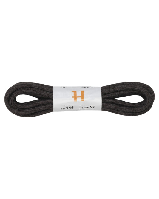 Dark Brown Coloured Harkila Hunting Boots Laces on white background #colour_dark-brown