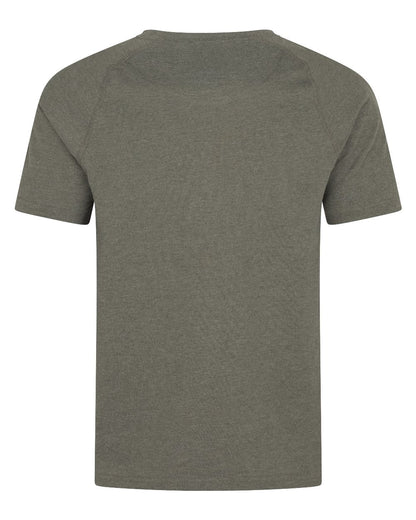 Green Melange Coloured Harkila Instinct Short Sleeve T-Shirt on white background #colour_green-melange
