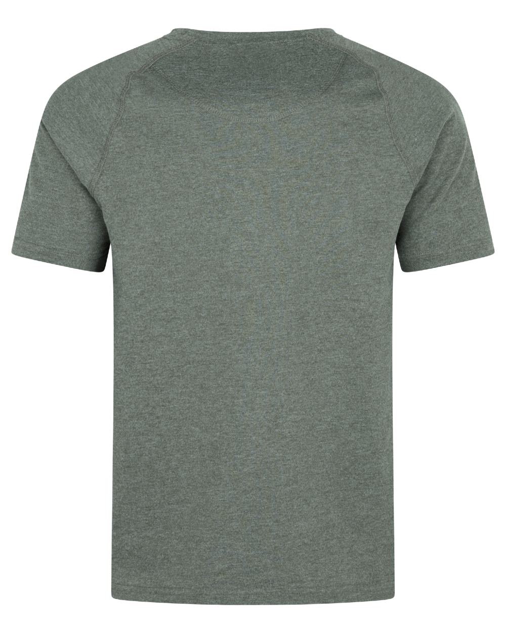 Green Melange coloured Harkila Instinct Short Sleeve T-Shirt on white background #colour_green-melange