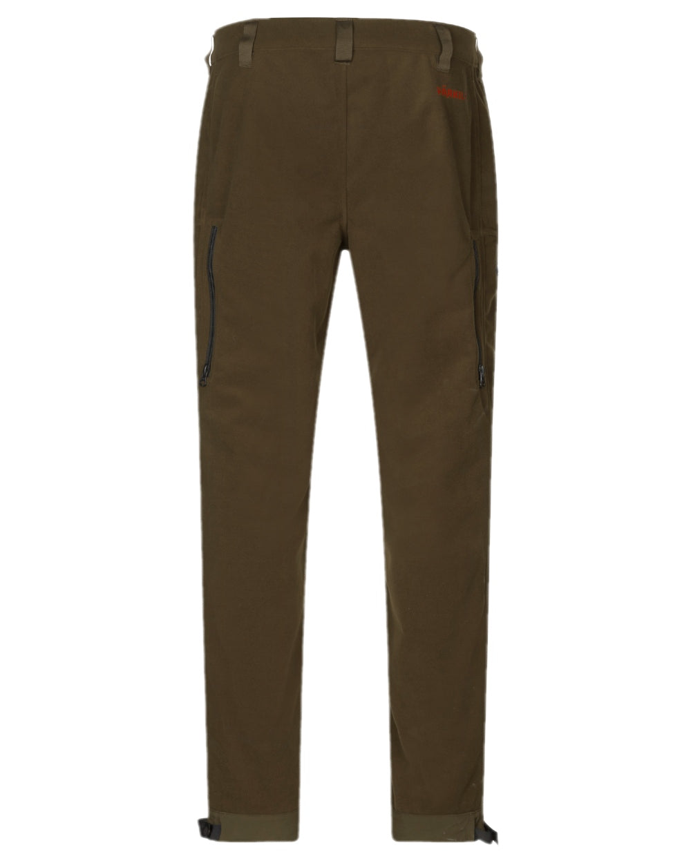 Hunting Green MossyOak Coloured Harkila Kamko Camo Reversible WSP Trousers on white background #colour_hunting-green-mossyoak