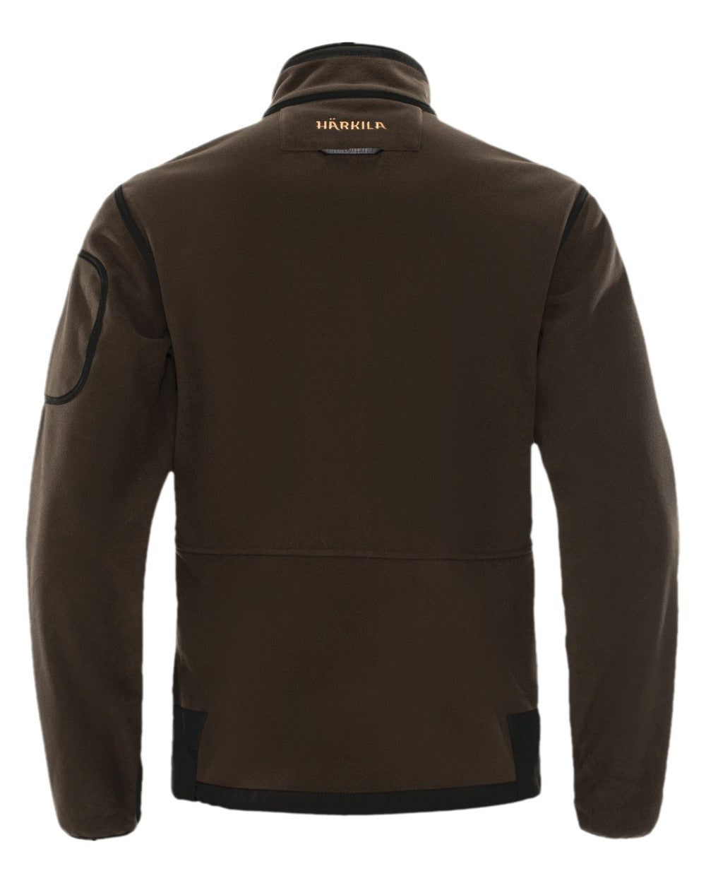 Brown Red Coloured Harkila Kamko Fleece on white background #colour_brown-red