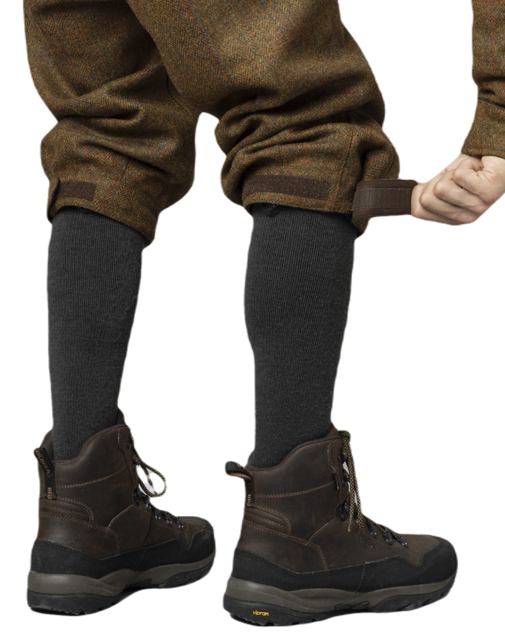 Terragon Brown Coloured Harkila Kenmore GTX Breeks on white background #colour_terragon-brown