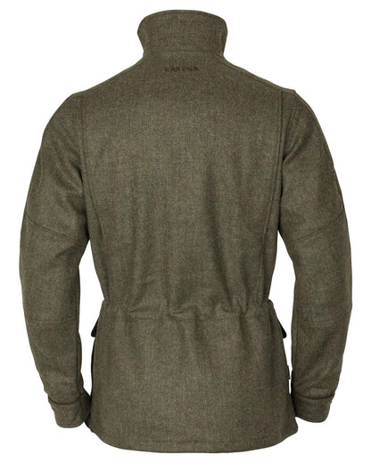 Forest Green Herringbone Coloured Harkila Kenmore GTX Jacket on white background #colour_forest-green-herringbone