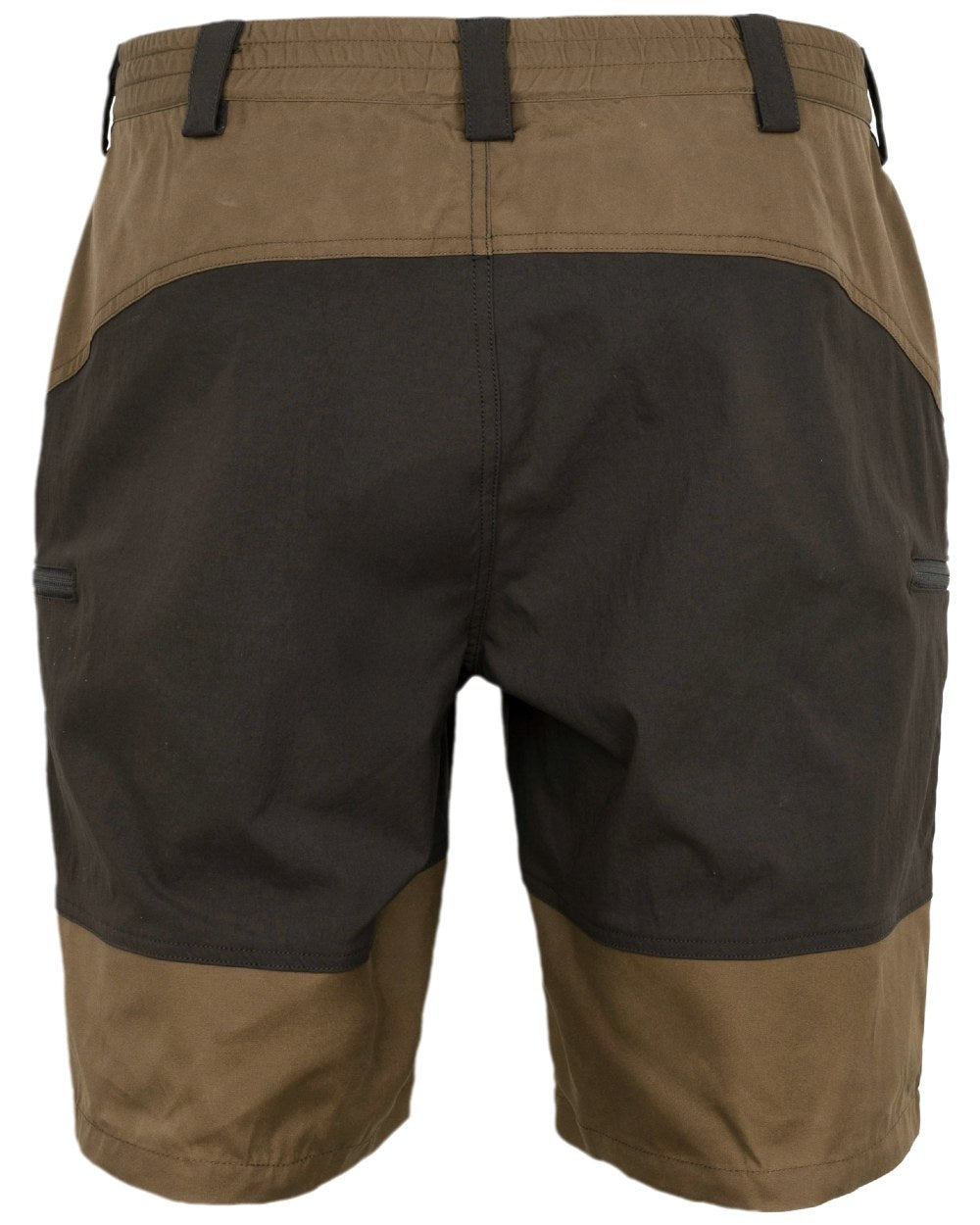 Dark Earth Shadow Brown Coloured Harkila Mens Fjell Shorts on white background #colour_dark-earth-shadow-brown