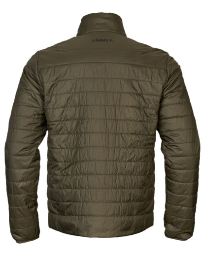 Willow Green Sea Blue Coloured Harkila Mens Kalix HSP Jacket on white background #colour_willow-green-sea-blue