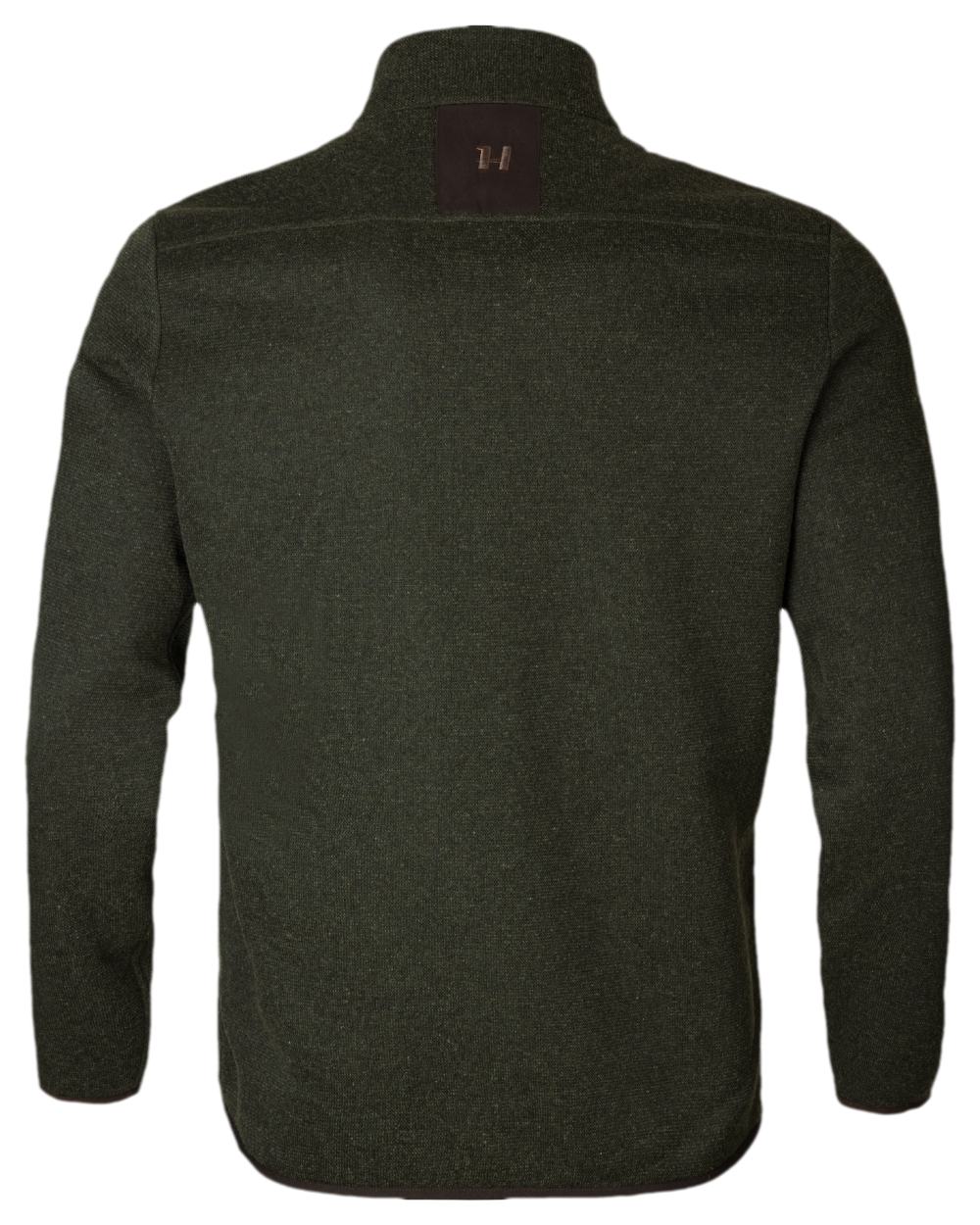 Willow Green Coloured Harkila Metso Full Zip Fleece Jacket on white background #colour_willow-green