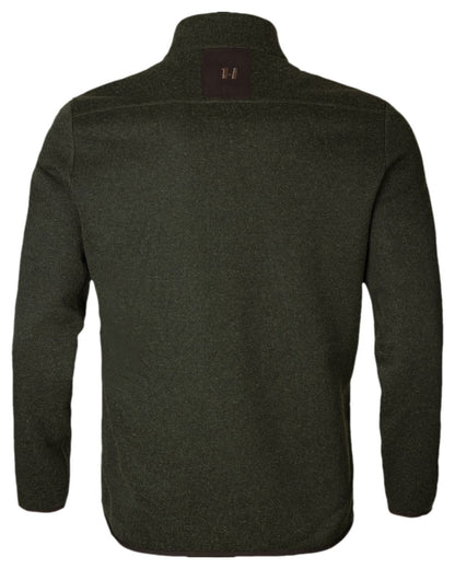 Willow Green Coloured Harkila Metso Full Zip Fleece Jacket on white background #colour_willow-green