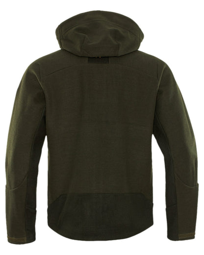 Willow Green Coloured Harkila Metso Hybrid Jacket on white background #colour_willow-green