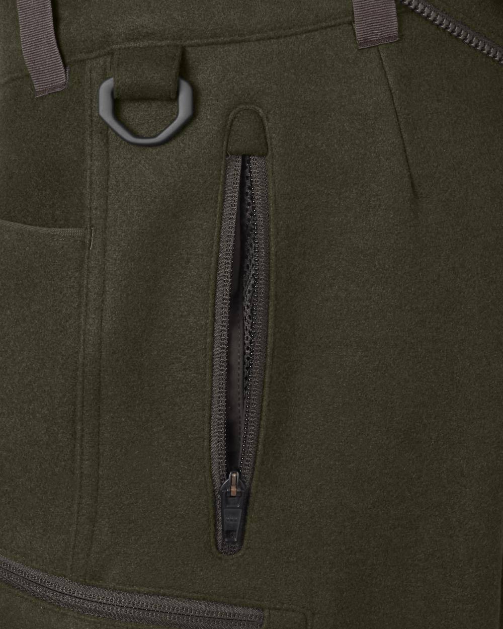 Willow Green Harkila Metso Hybrid Trousers on white background #colour_willow-green