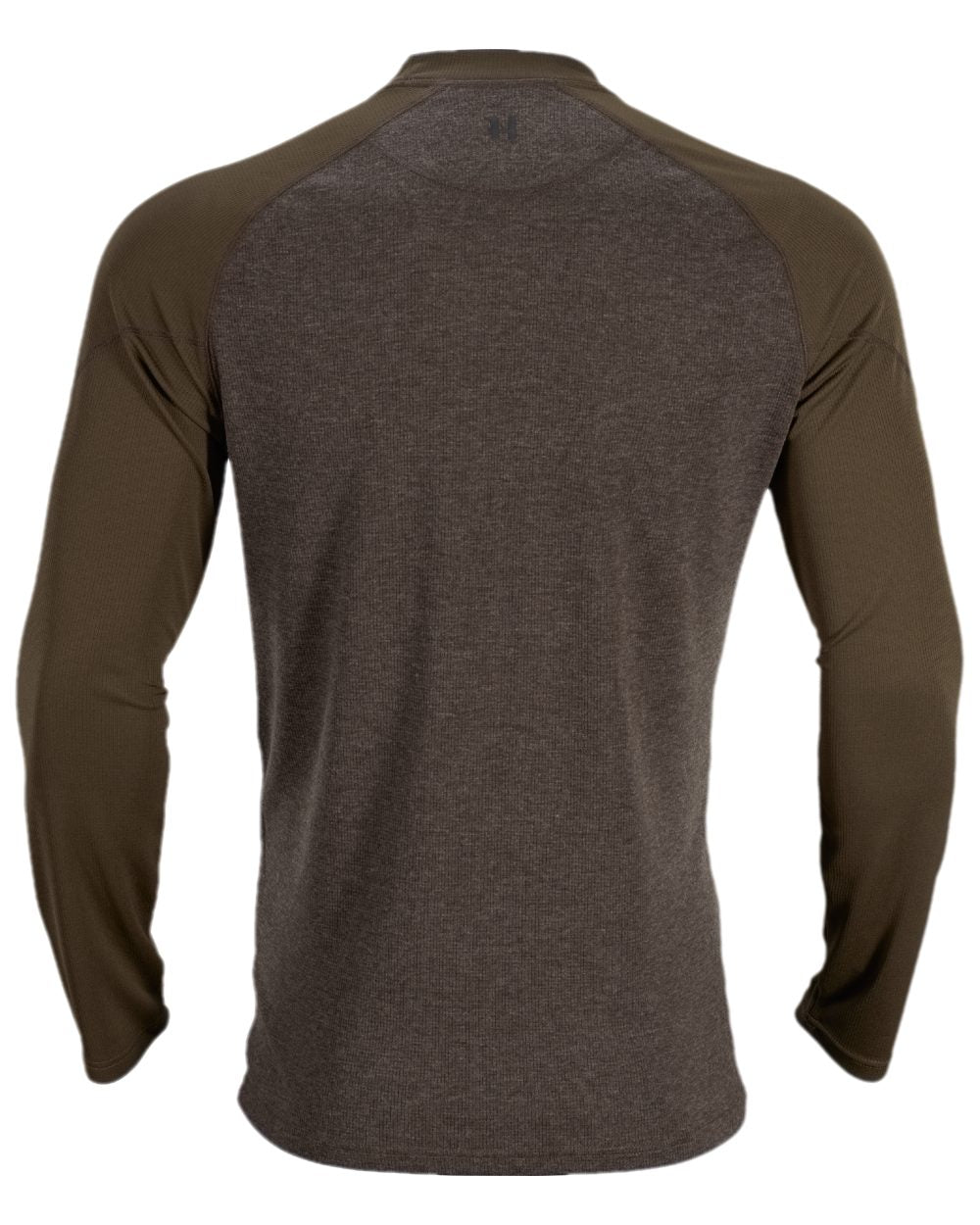 Willow Green Coloured Harkila Metso Long Sleeve T-Shirt on white background #colour_willow-green